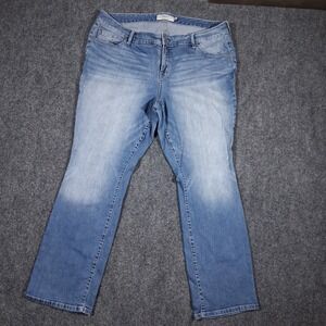 TORRID Jeans Womens 20R(40x30) Crop Boyfriend Stretch Jeans ‎ Mid Rise